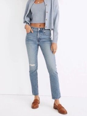 Madewell The Mid-rise Perfect Vintage Jean Light Blue Denim